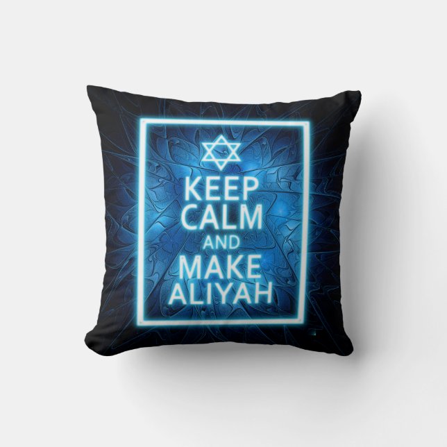 Keep Calm And Make Aliyah - Desert Cushion (Front)