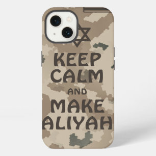 Keep Calm And Make Aliyah - Desert iPhone 13 Case