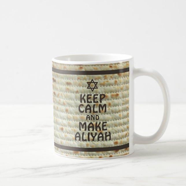 Keep Calm And Make Aliyah - Matzah Coffee Mug (Right)