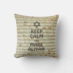 Keep Calm And Make Aliyah - Matzah Cushion