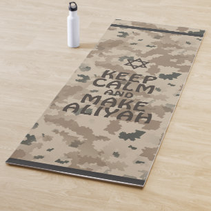 Keep Calm And Make Aliyah Yoga Mat