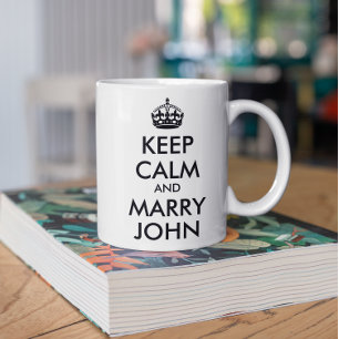 Keep Calm and Marry John Mug