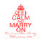 Keep Calm and Marry on Bachelorette stickers