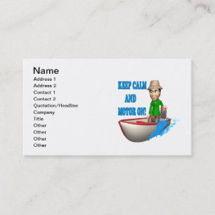 Keep Calm And Motor On Business Card