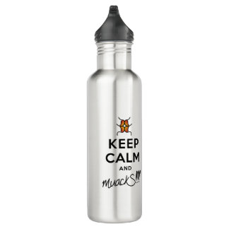 Keep Calm and muackS!!! 710 Ml Water Bottle