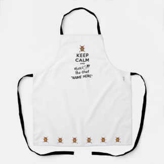Keep Calm and muackS!!! Personalise Name-Medium Apron
