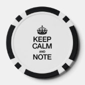 Keep Calm And Note Poker Chips 