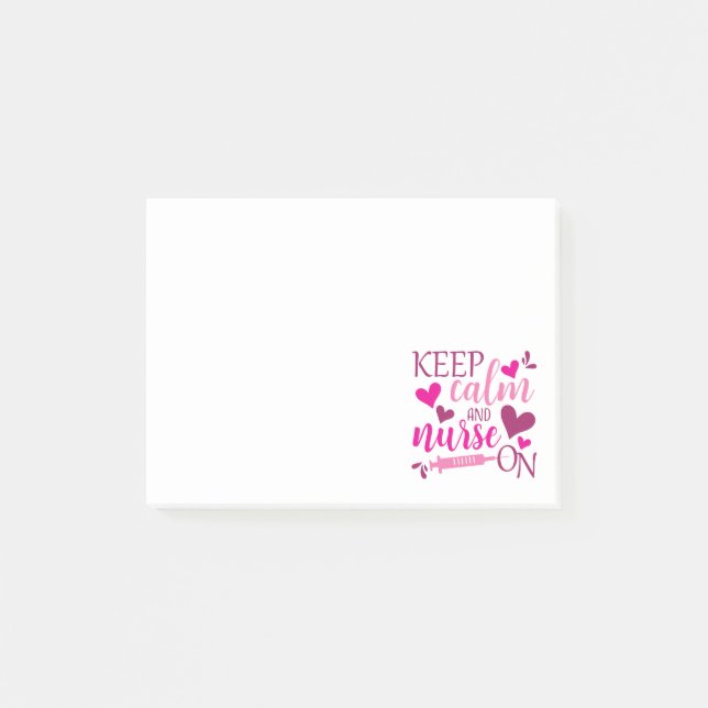 Keep Calm and Nurse On Post-it Notes (Front)