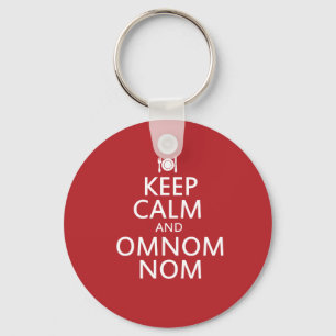 Keep Calm and Omnom Nom Key Ring