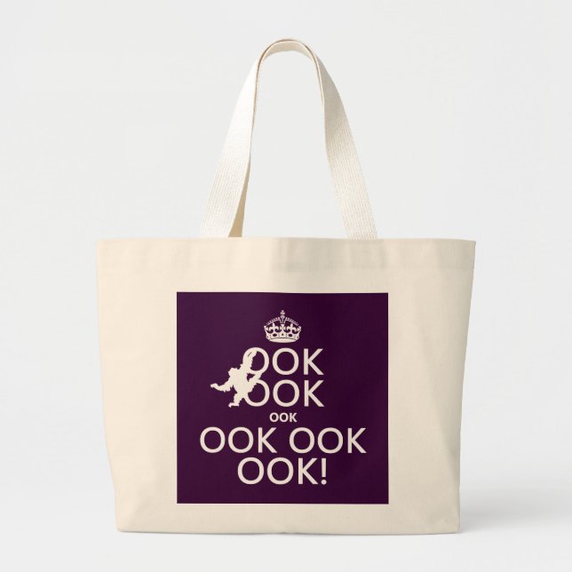Keep Calm and Ook On Large Tote Bag (Front)