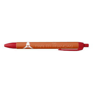Keep Calm and Parler Francais Black Ink Pen
