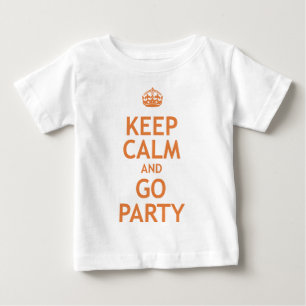 keep calm and party on baby T-Shirt