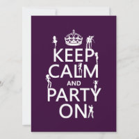 Keep Calm and Party On (party girls) (all colours)
