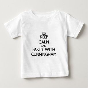 Keep calm and Party with Cunningham Baby T-Shirt