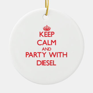 Keep calm and Party with Diesel Ceramic Tree Decoration