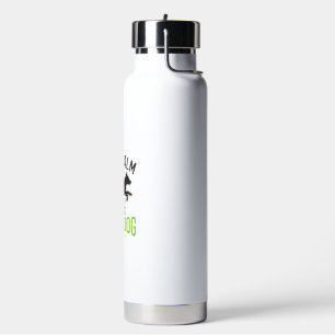 Keep Calm and Pet a Dog Vintage Engraving Design_1 Water Bottle