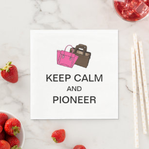 KEEP CALM AND PIONEER PAPER NAPKIN