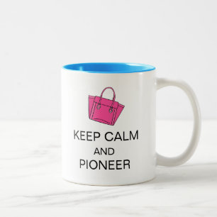 KEEP CALM AND PIONEER Two-Tone COFFEE MUG