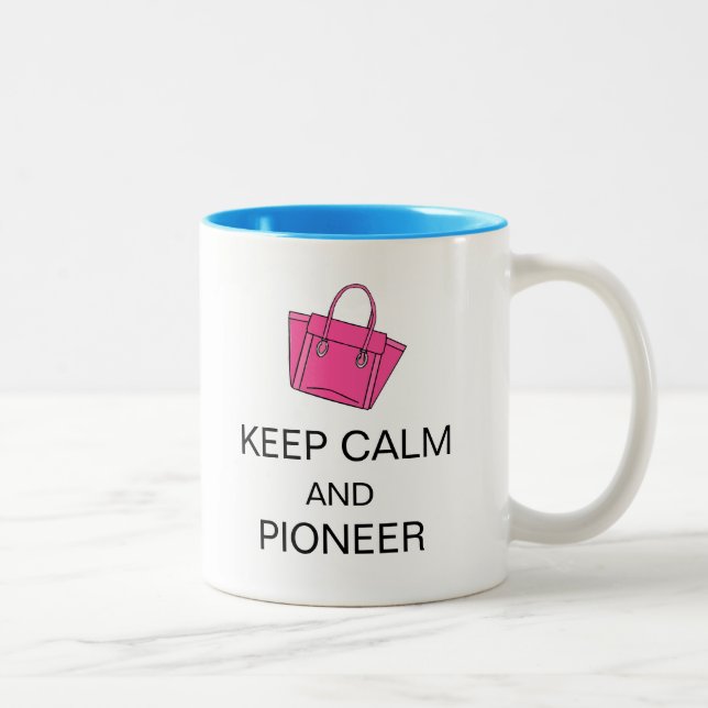 KEEP CALM AND PIONEER Two-Tone COFFEE MUG (Right)