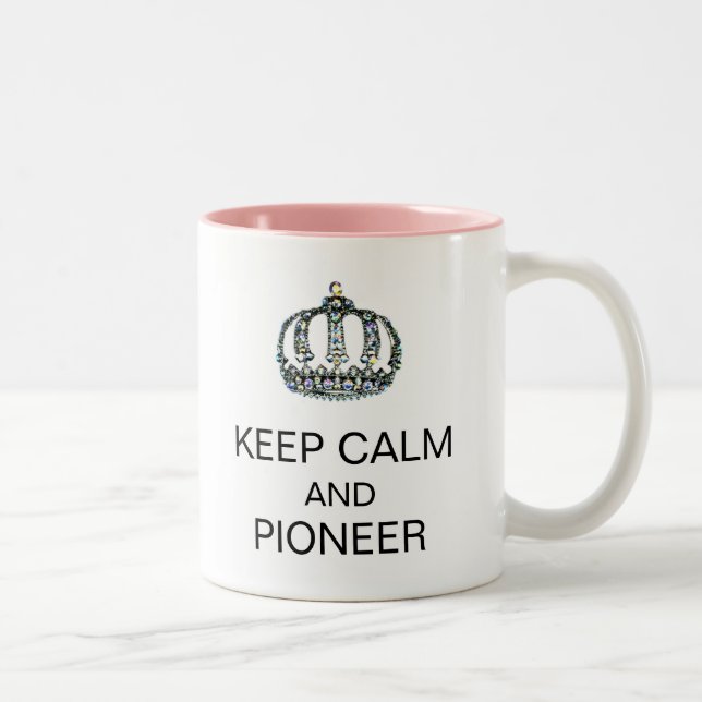 KEEP CALM AND PIONEER Two-Tone COFFEE MUG (Right)