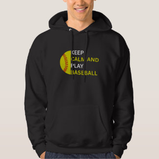 Keep Calm and Play Baseball Hoodie