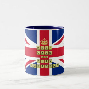 Keep Calm And Play Board Games Two-Tone Coffee Mug