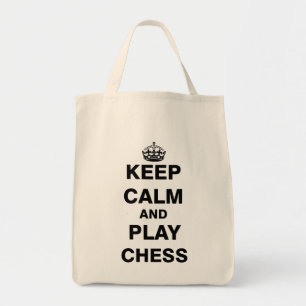 Keep Calm and Play Chess Tote Bag