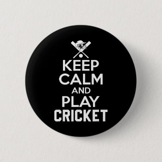 Keep Calm And Play Cricket 2 6 Cm Round Badge