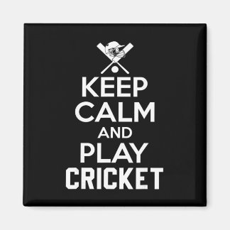 Keep Calm And Play Cricket 2 Magnet