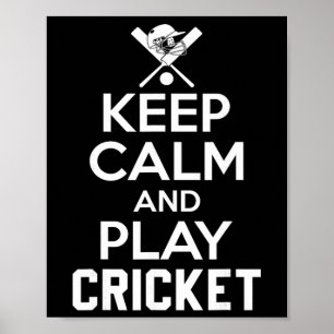 Keep Calm And Play Cricket 2 Poster