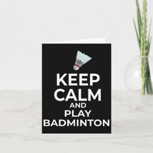 Keep Calm And Play Dminton Gift Card