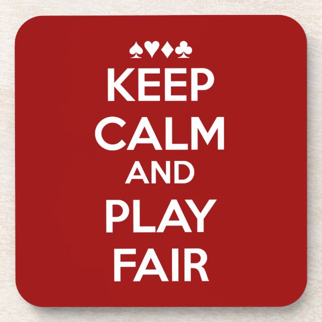 Keep Calm And Play Fair Coaster (Front)