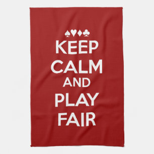 Keep Calm And Play Fair Tea Towel
