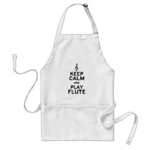 Keep Calm and Play Flute Standard Apron