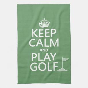 Keep Calm and Play Golf - all colours Tea Towel