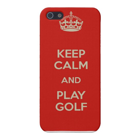 Keep Calm and Play Golf iPhone Case iPhone 5 Cases