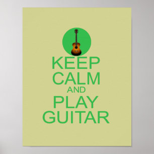 Keep Calm and Play Guitar (Acoustic) Poster