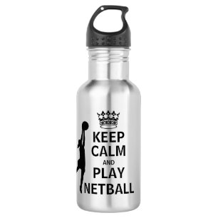 Keep Calm and Play Netball 532 Ml Water Bottle