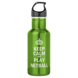 Keep Calm and Play Netball Quote 532 Ml Water Bottle
