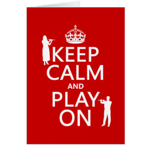 Keep Calm and Play On (flute)(any backgroundcolor)