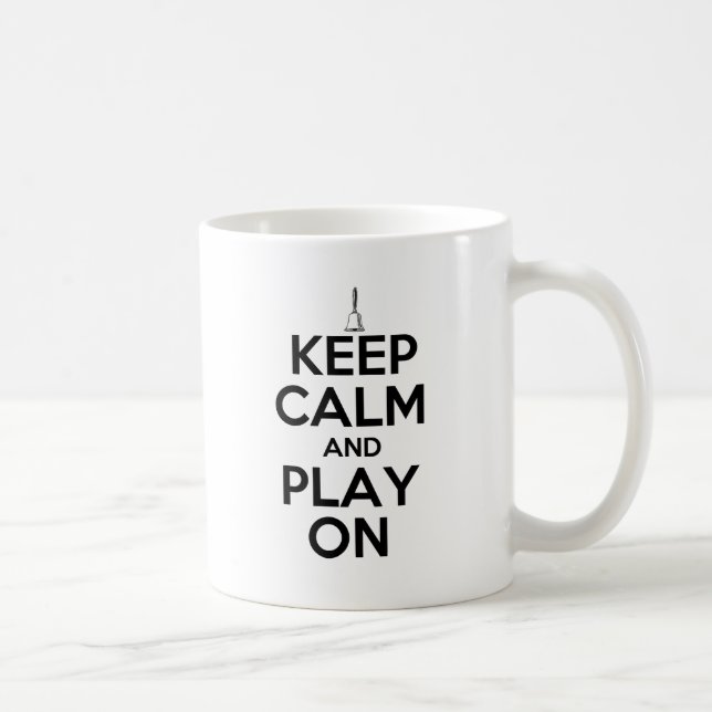 Keep Calm and Play On Handbells Coffee Mug (Right)