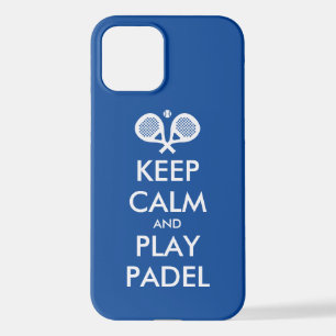 Keep calm and play padel custom colour iPhone 12 case