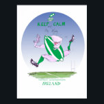 keep calm and play rugby, tony fernandes poster<br><div class="desc">For all RUGBY fans out there - a very funny and wonderful Rugby cartoon from the pen of tony fernandes -  true die hard fans will love this artwork - rugby will never be the same again…. artist signed prints available at www.tonyfernandesdesign.com</div>