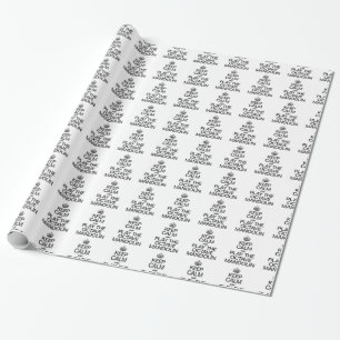 KEEP CALM AND PLAY THE OCTAVE MANDOLIN WRAPPING PAPER