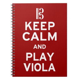 Keep Calm and Play Viola Notebook