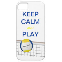 KEEP CALM AND PLAY VOLLEYBALL iPhone 5 Case