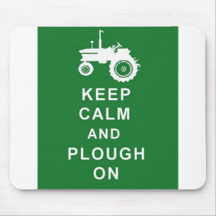 KEEP CALM AND PLOUGH MOUSEPAD BIRTHDAY CHRISTMAS