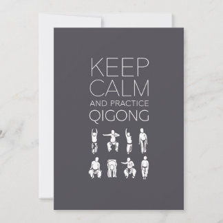 Keep Calm and Practice Qigong Card