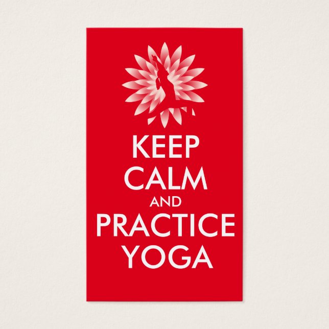 Keep calm and practice yoga (Front)
