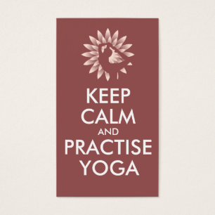 Keep calm and practise yoga